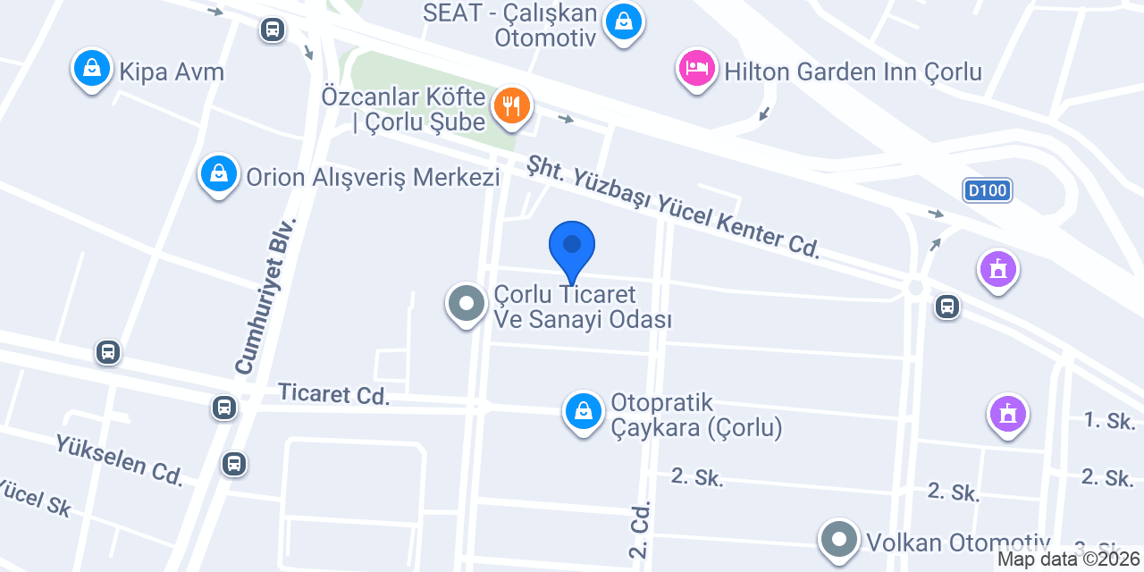 Güler Oto egzoz konumu