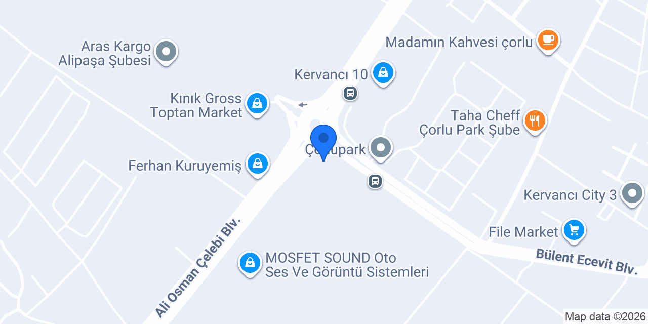 Yıltek Teknoloji Çorlu konumu