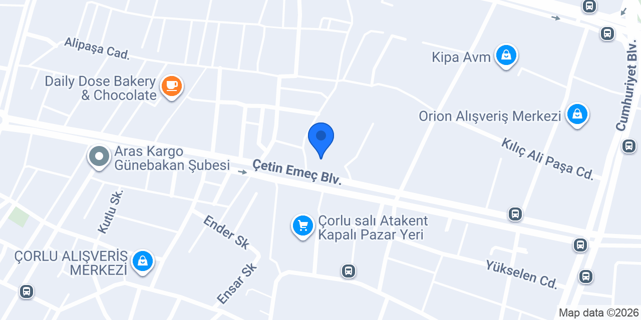 İnci Bakery&Cafe konumu