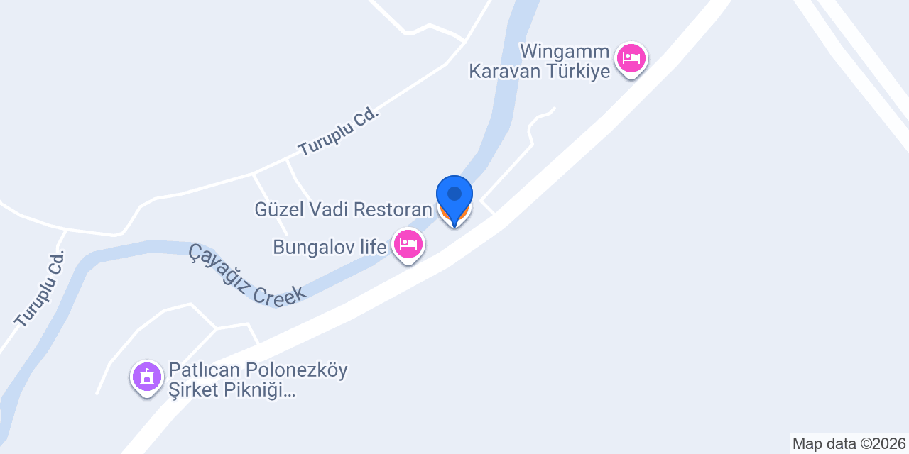 Güzel Vadi Restoran konumu