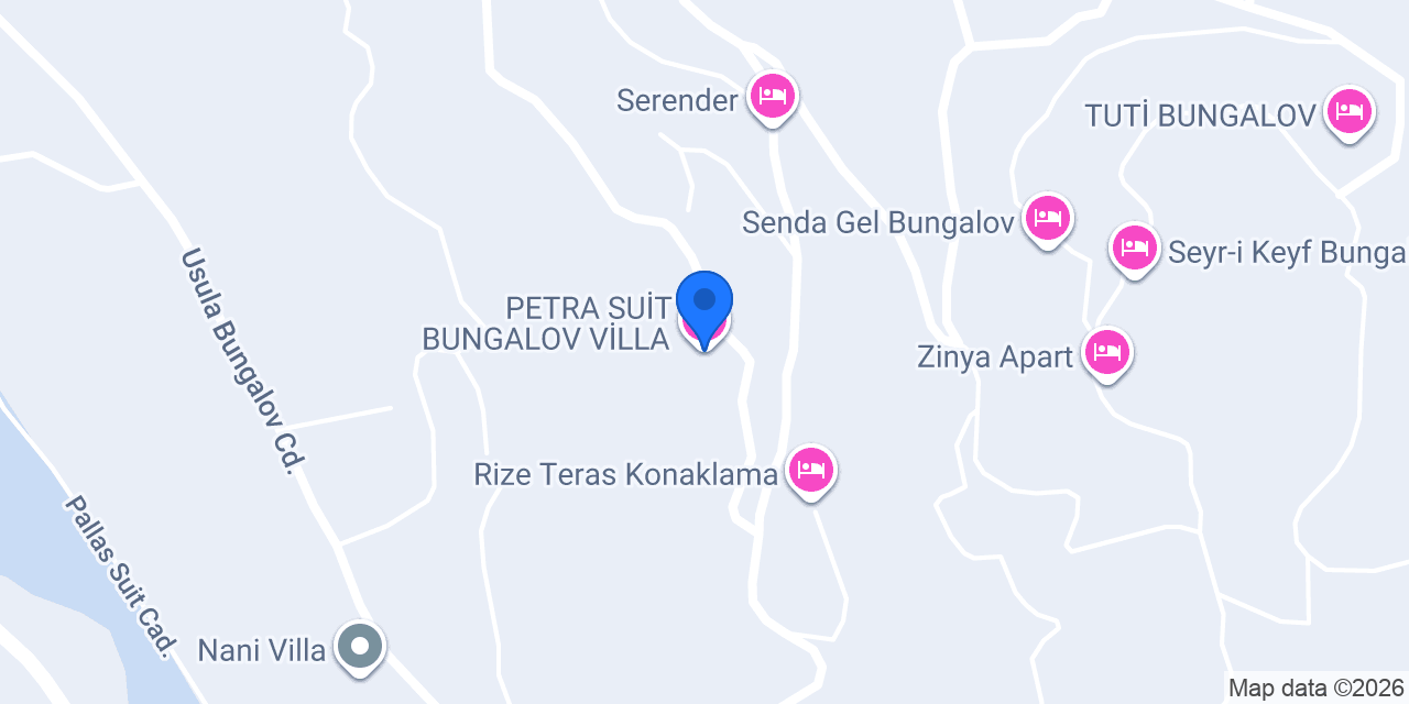 PETRA SUİT BUNGALOV VİLLA konumu