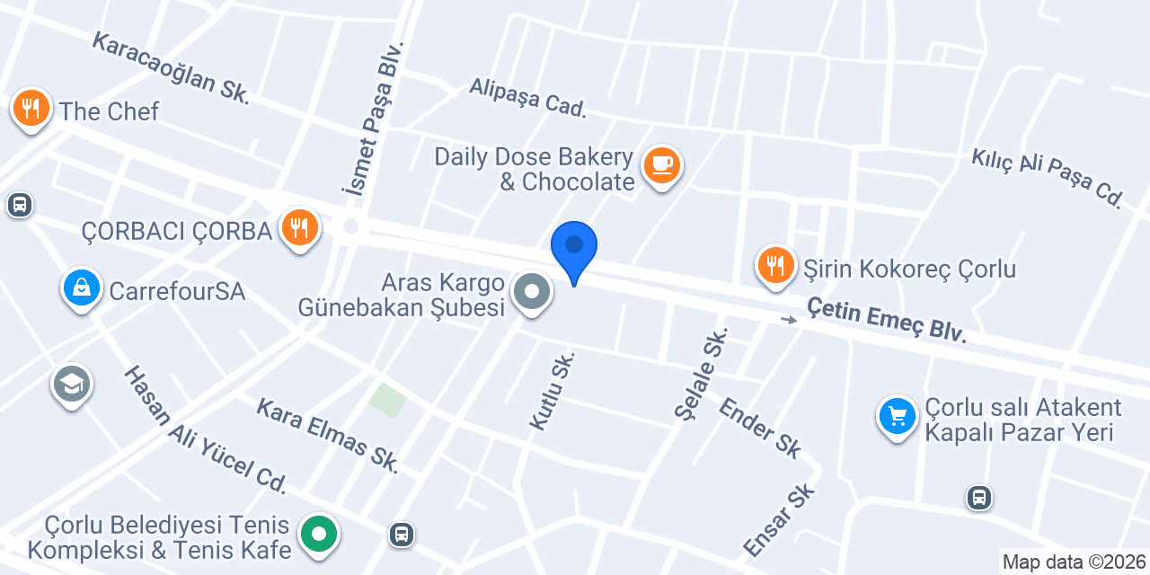 Çorlu Etik OSGB konumu