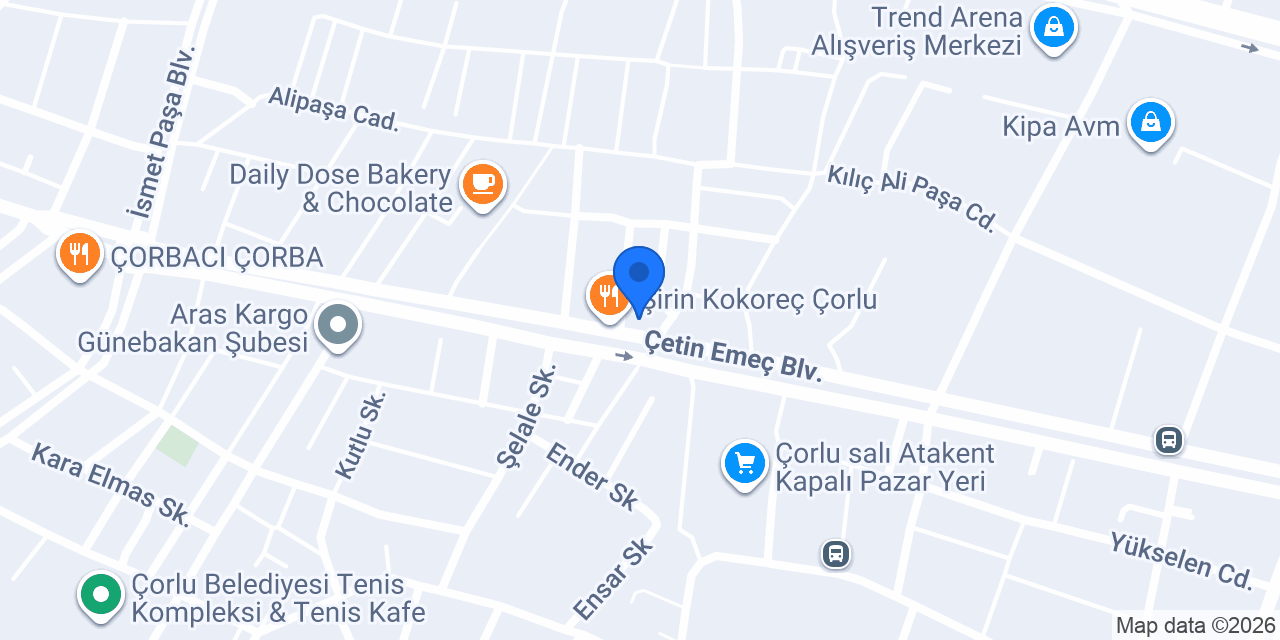 Motocity Çorlu konumu