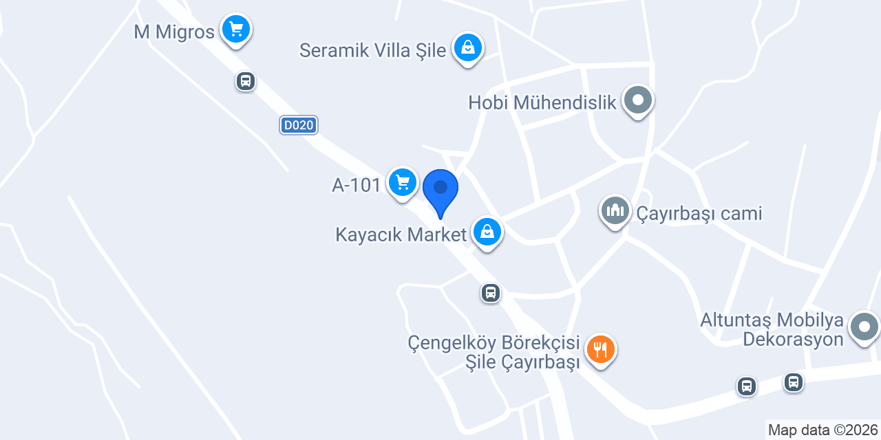Şile Feneri Veteriner konumu