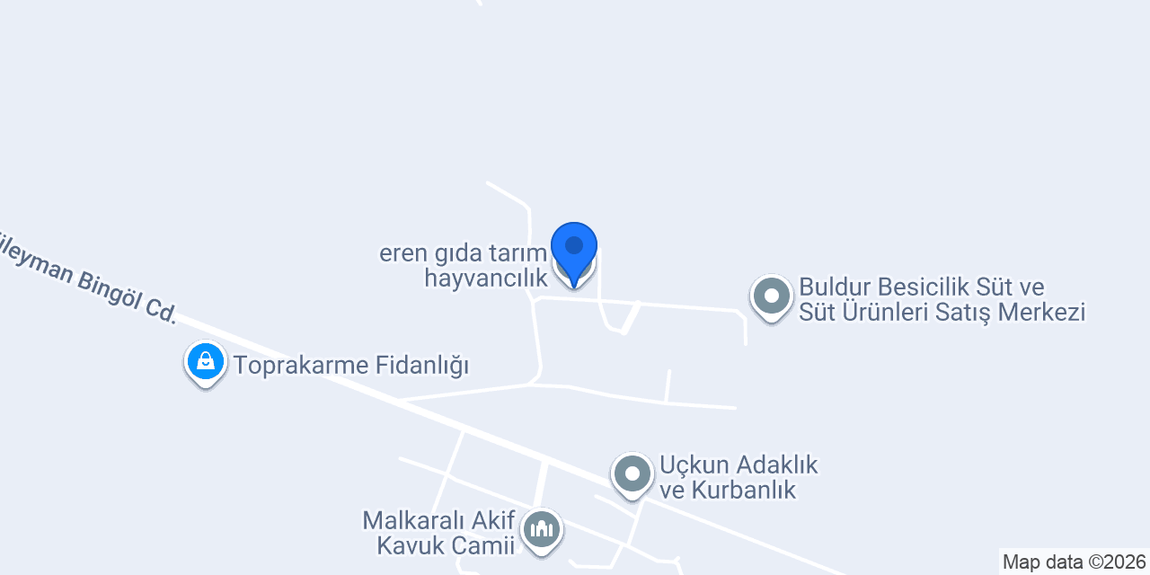 eren gıda tarım hayvancılık konumu
