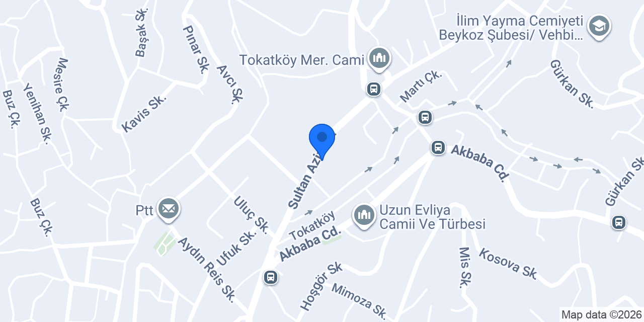 Üçgül Bayan Terzi konumu