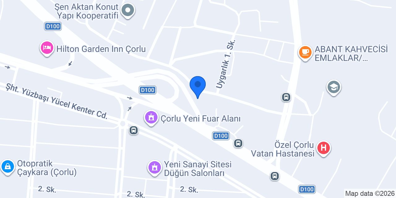 Meguiars Çorlu konumu