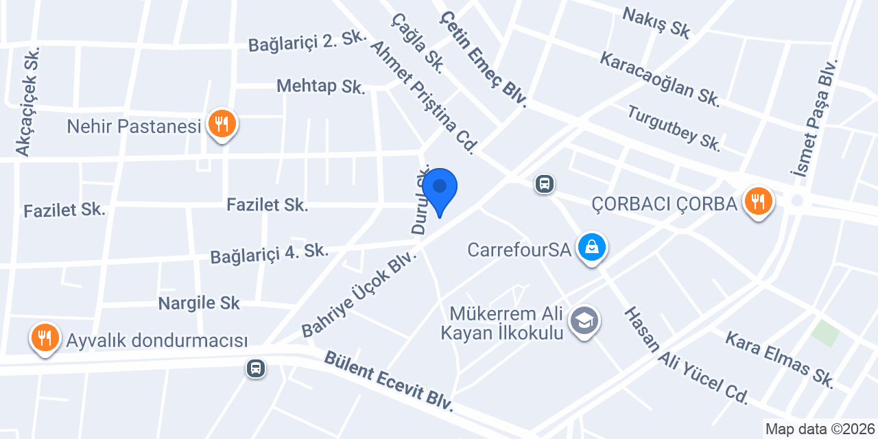 Çorlu Çiçek Evi konumu