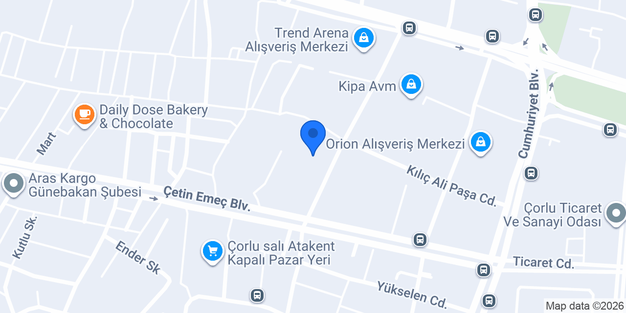Turex Turizm Çorlu konumu