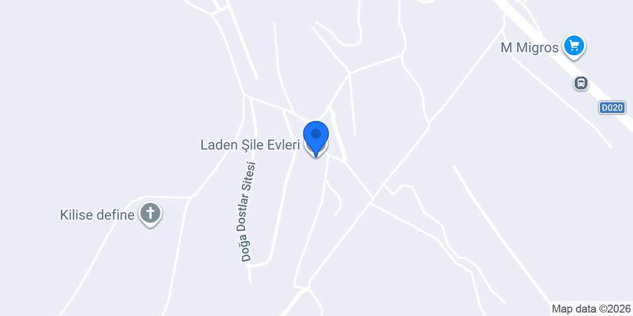 Laden Şile Evleri konumu