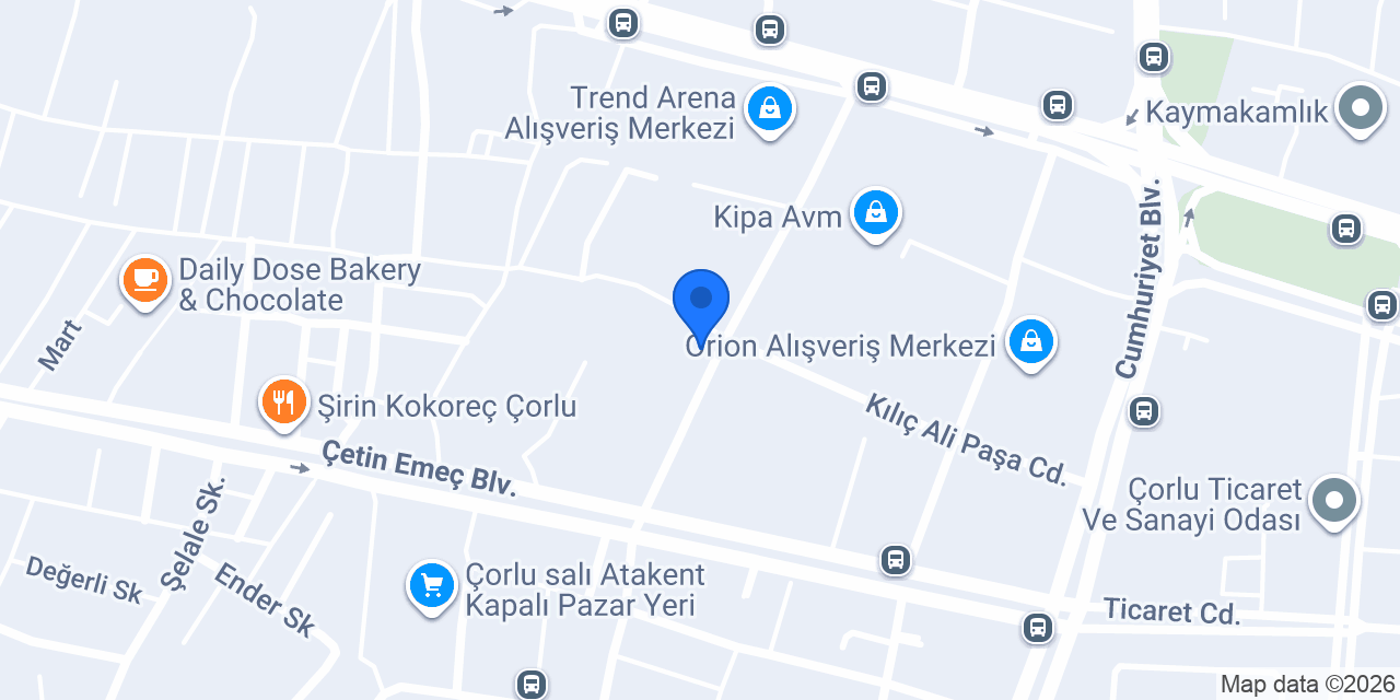 Çorlu Tarihi Ortaköy Kumpircisi konumu