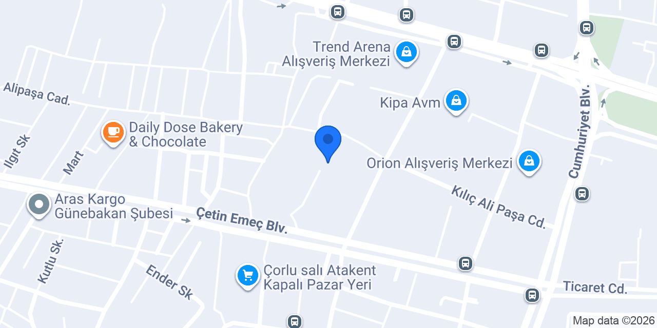 Uzm. Dr. Ayşe Gökçe Tümtürk konumu