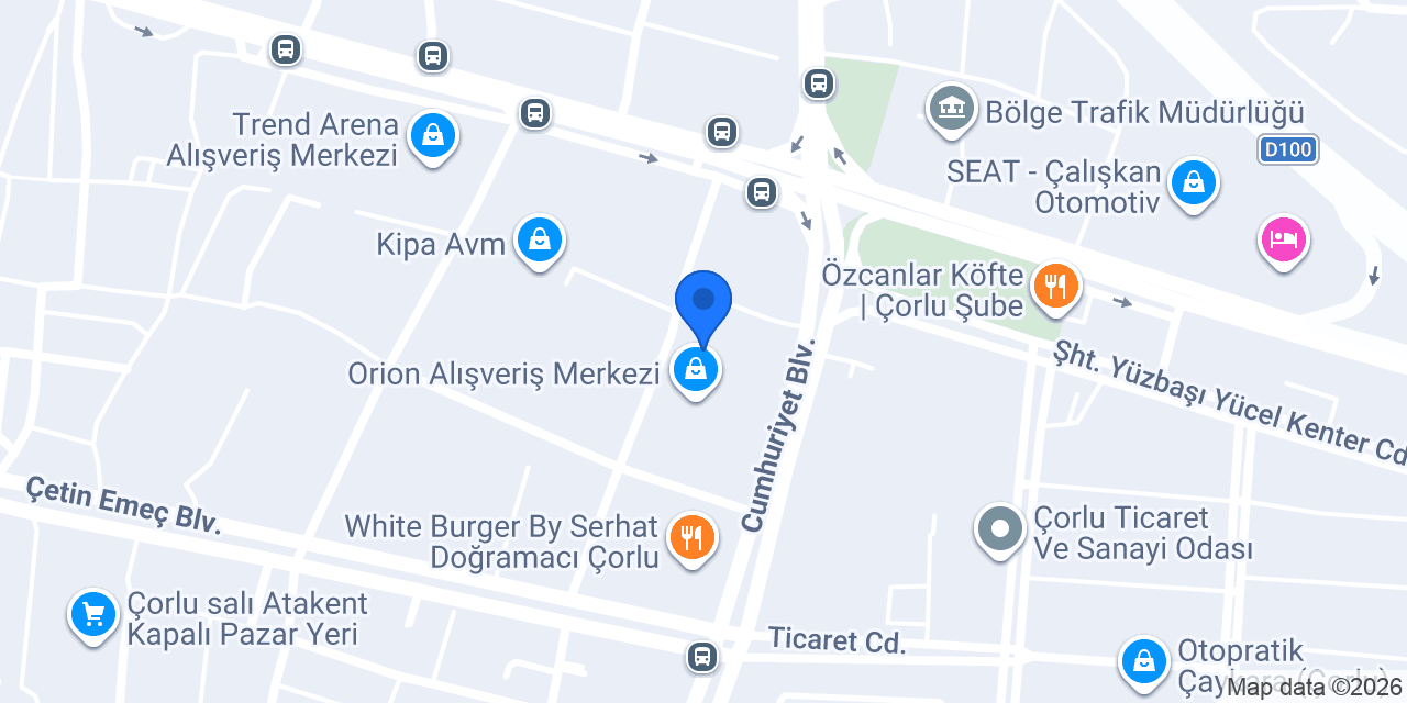 Toyzz Shop Orion Çorlu konumu