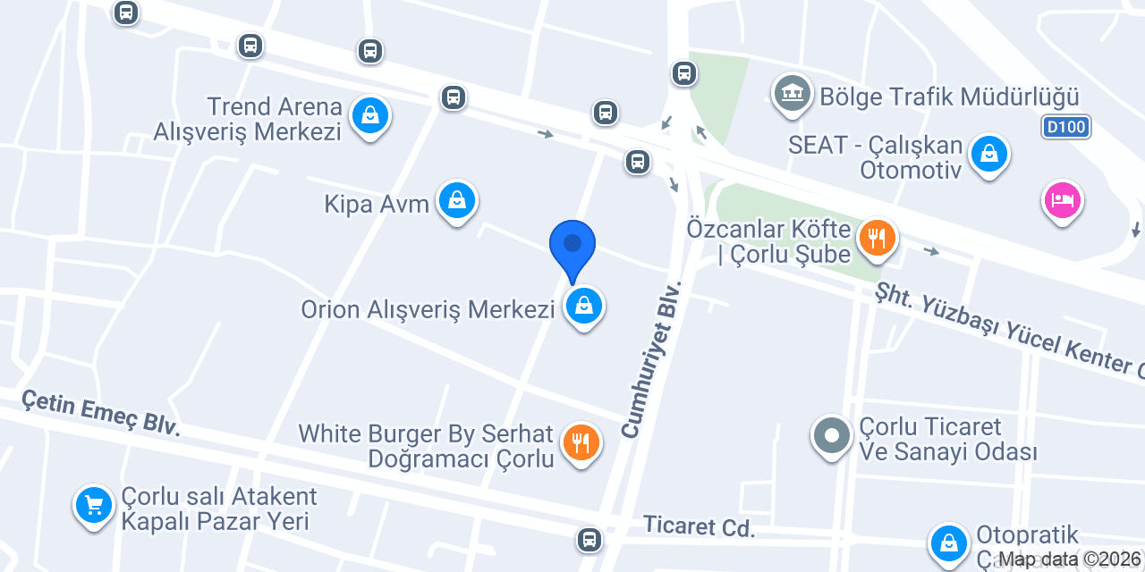 Hatemoğlu Orion AVM konumu