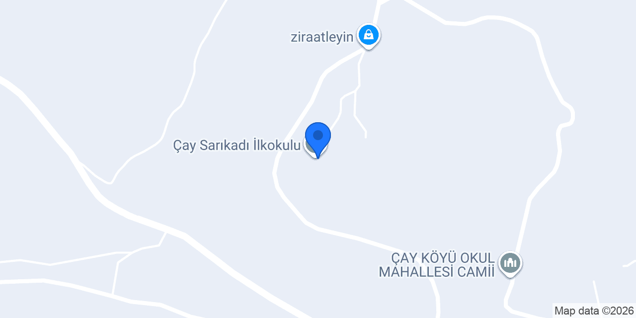 Çay Sarıkadı İlkokulu konumu