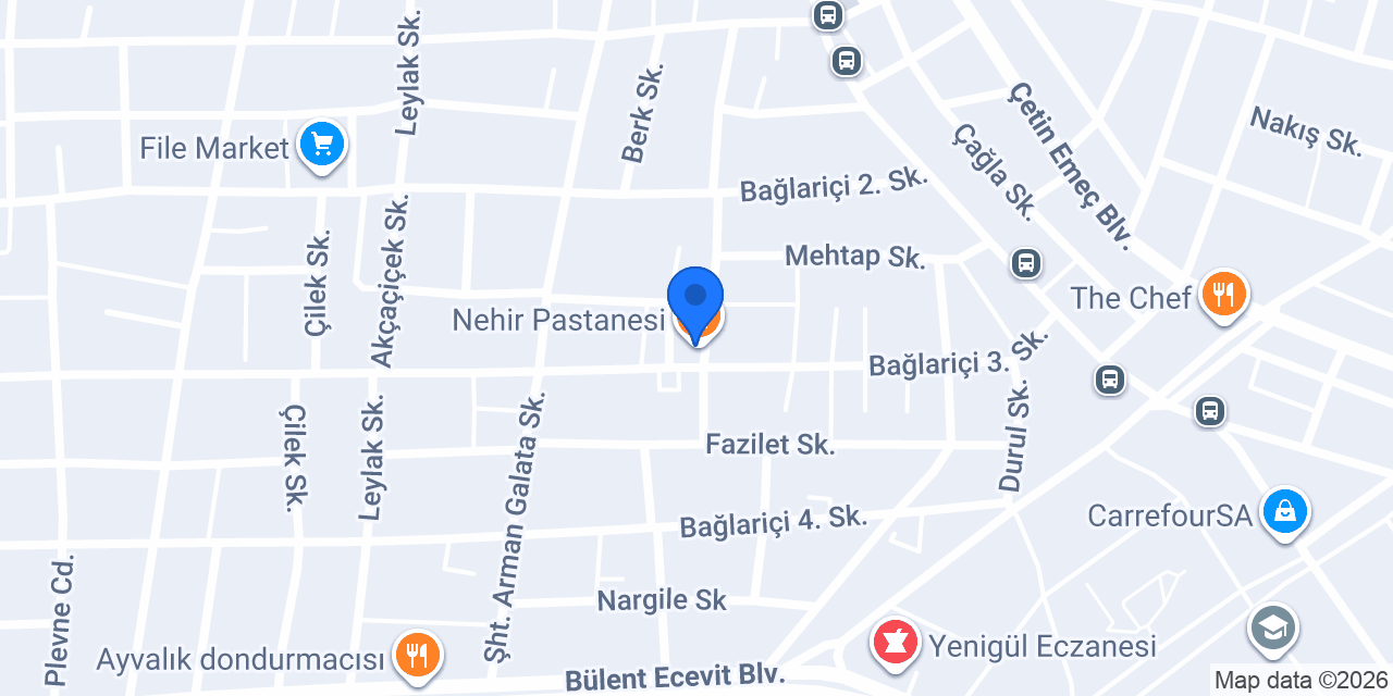 Nehir Pastanesi konumu
