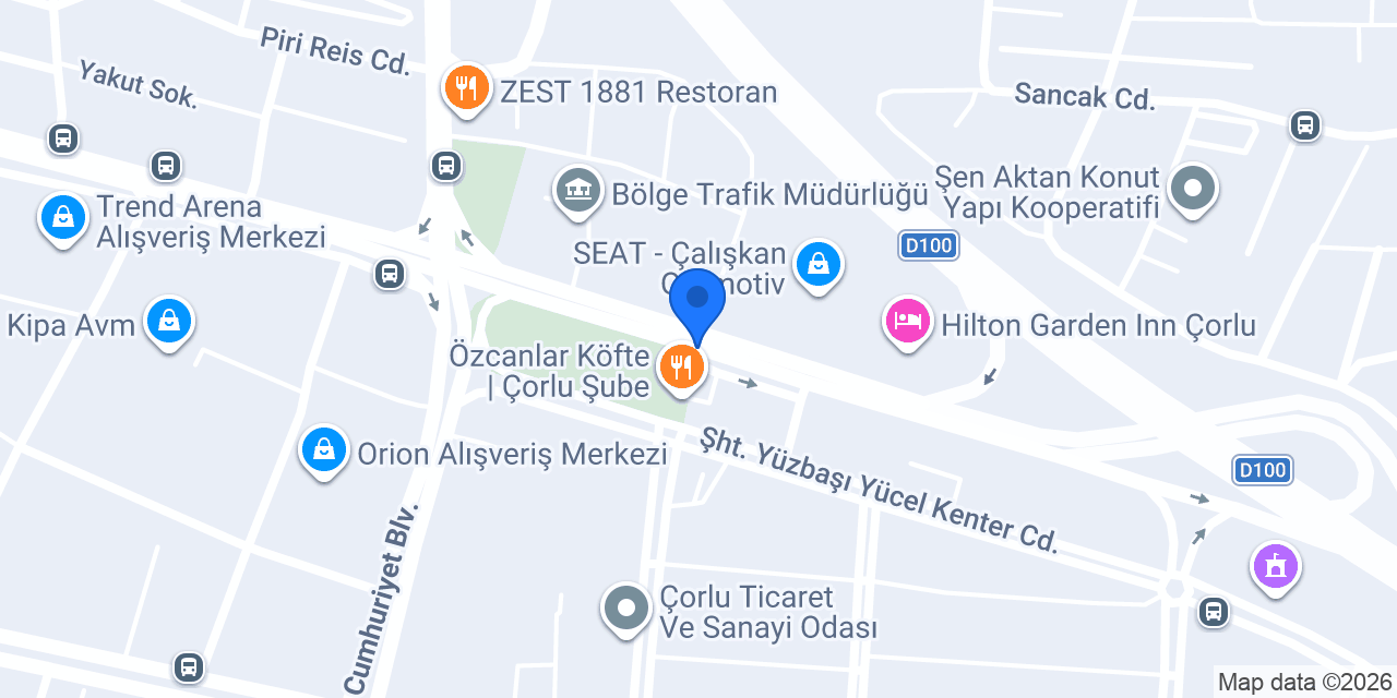 Toyzz Shop Trend Arena Çorlu konumu
