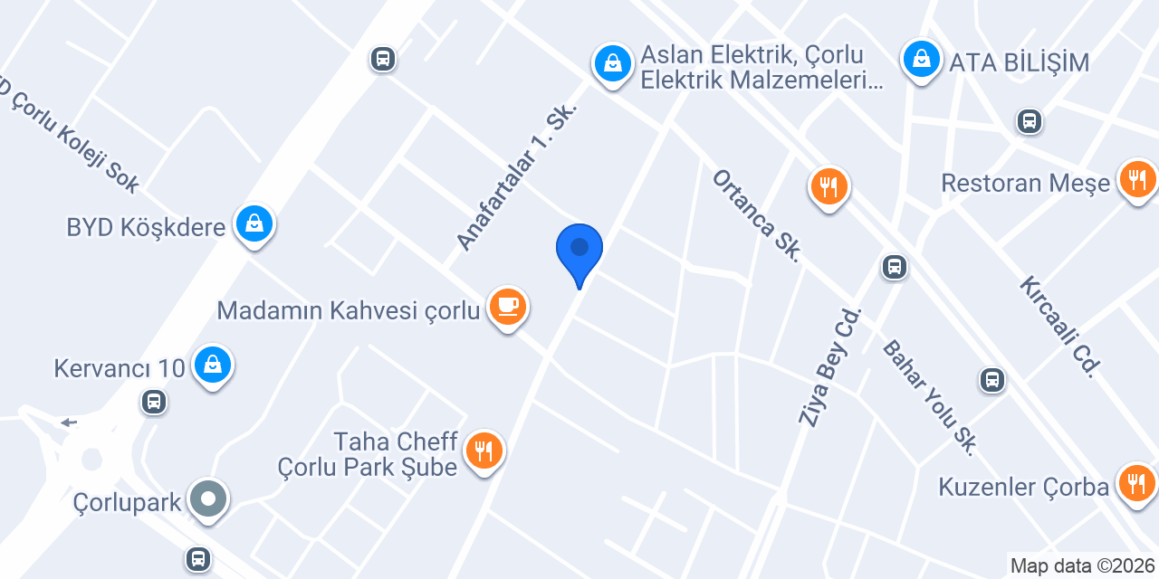 Çorlu Tatlı Küçükler Anaokulu konumu
