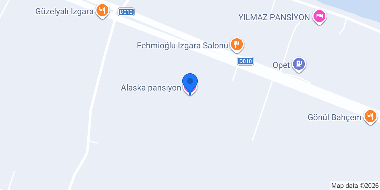 Alaska pansiyon konumu