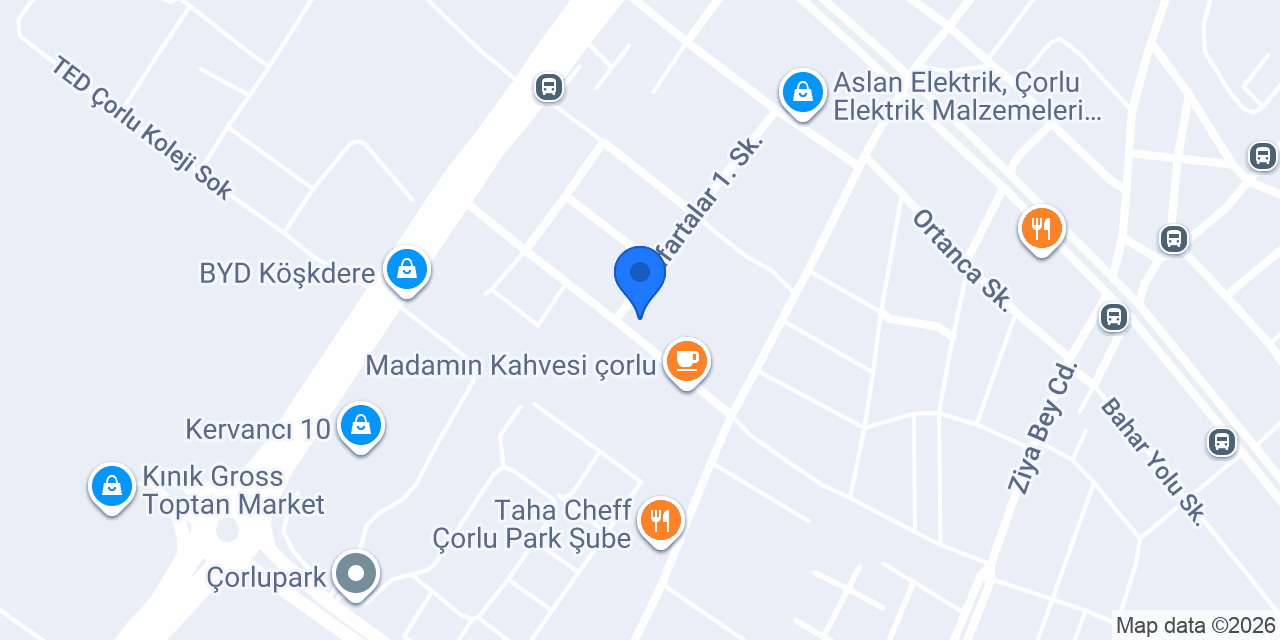 CAN OTOMOTİV ÇORLU konumu