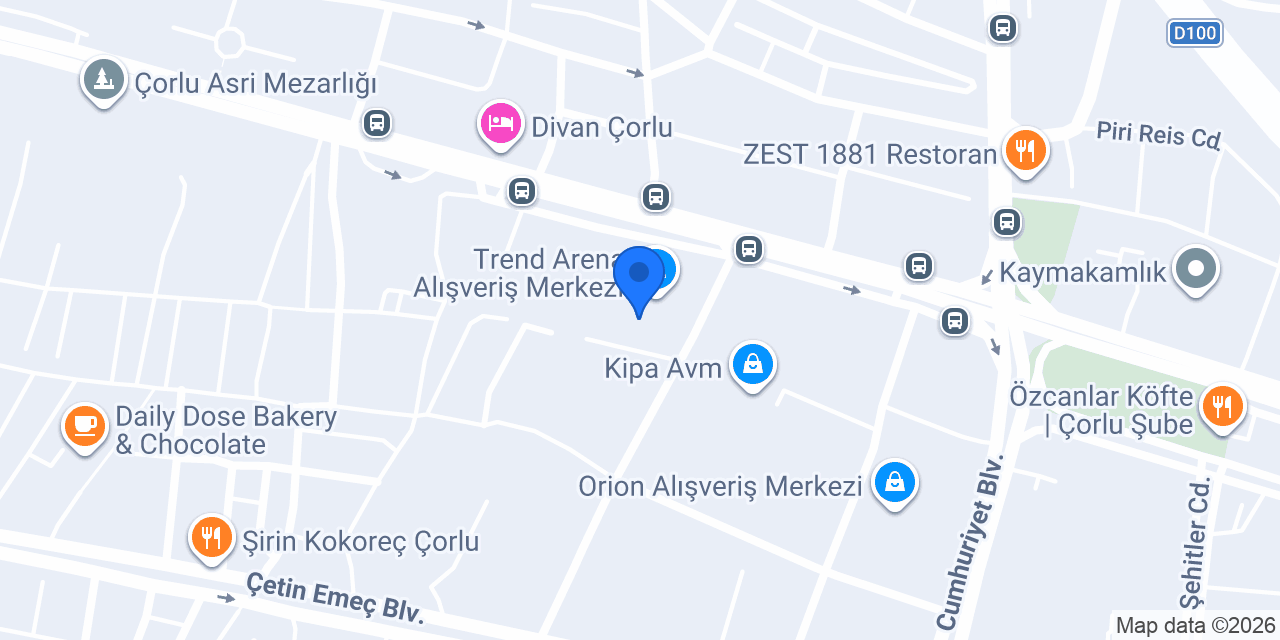 MON TACOS TREND ARENA AVM konumu