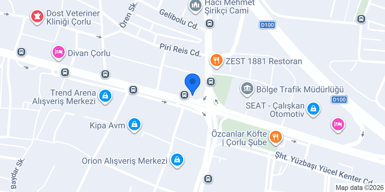 ÇORLU 7. NOTERLİĞİ konumu
