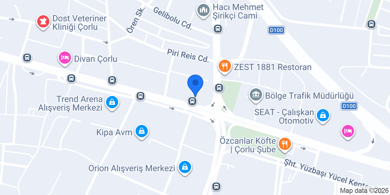 Çorlu Luva Pilates Studio konumu