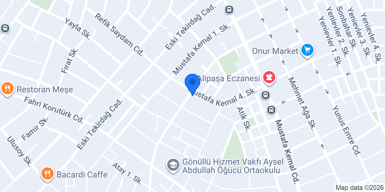 Çorlu Aslan Moto Kiralama konumu
