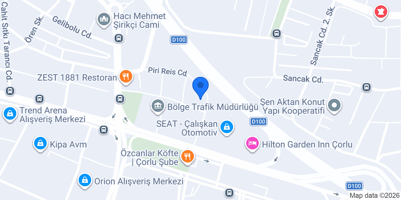 TAŞDELEN İNŞAAT ÇORLU konumu