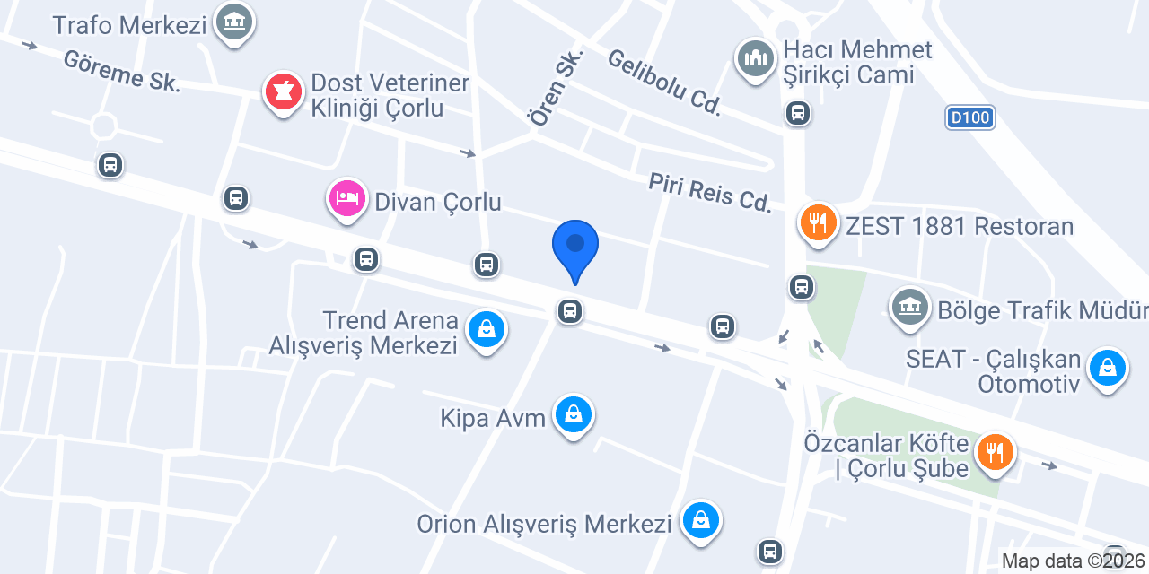 Adanalı Ocakbaşı Çorlu konumu