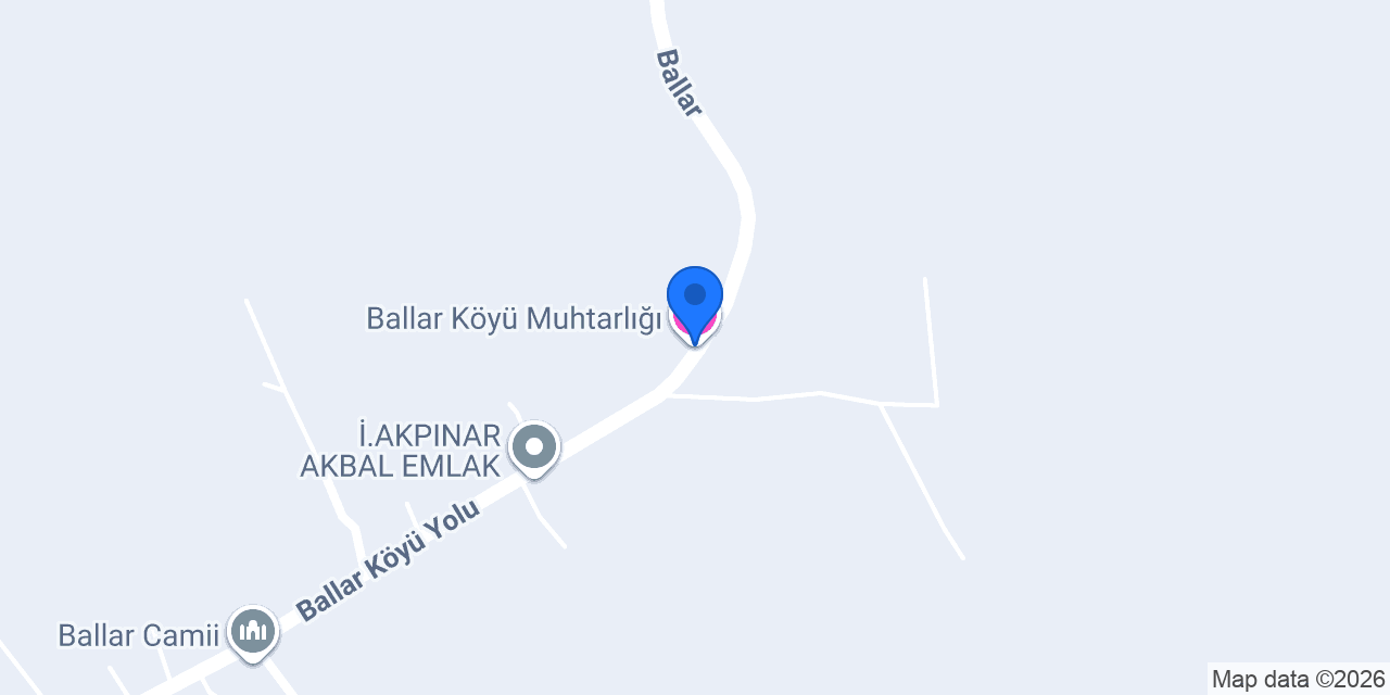 Ballar Köyü Muhtarlığı konumu