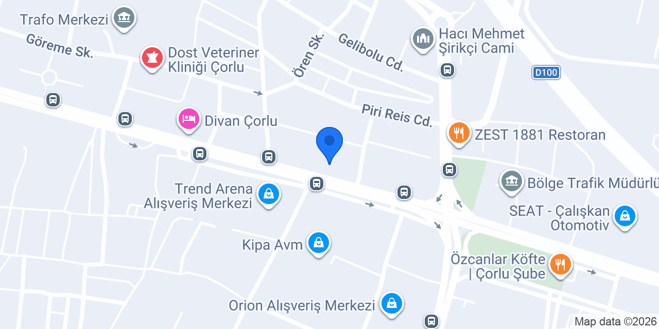 Yapı Kredi - Çorlu Heykel Şubesi konumu