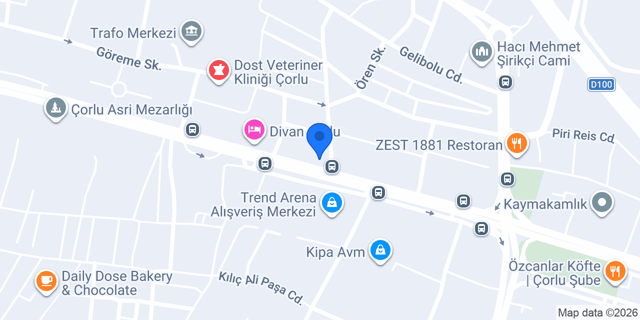 Akçan Restaurant Trend Arena Subesi konumu
