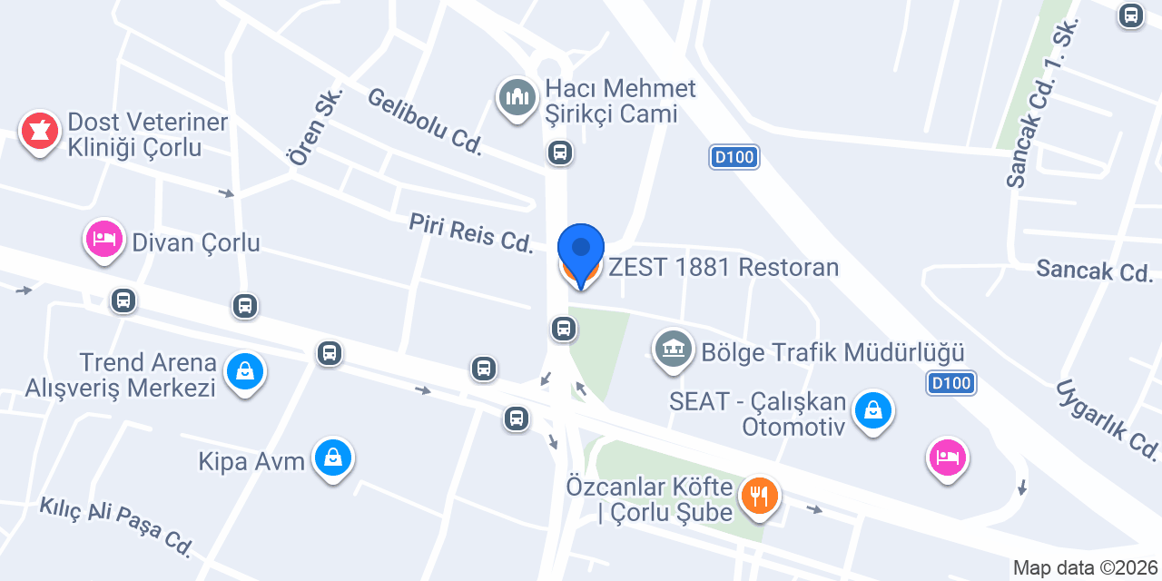 ZEST 1881 Restoran konumu