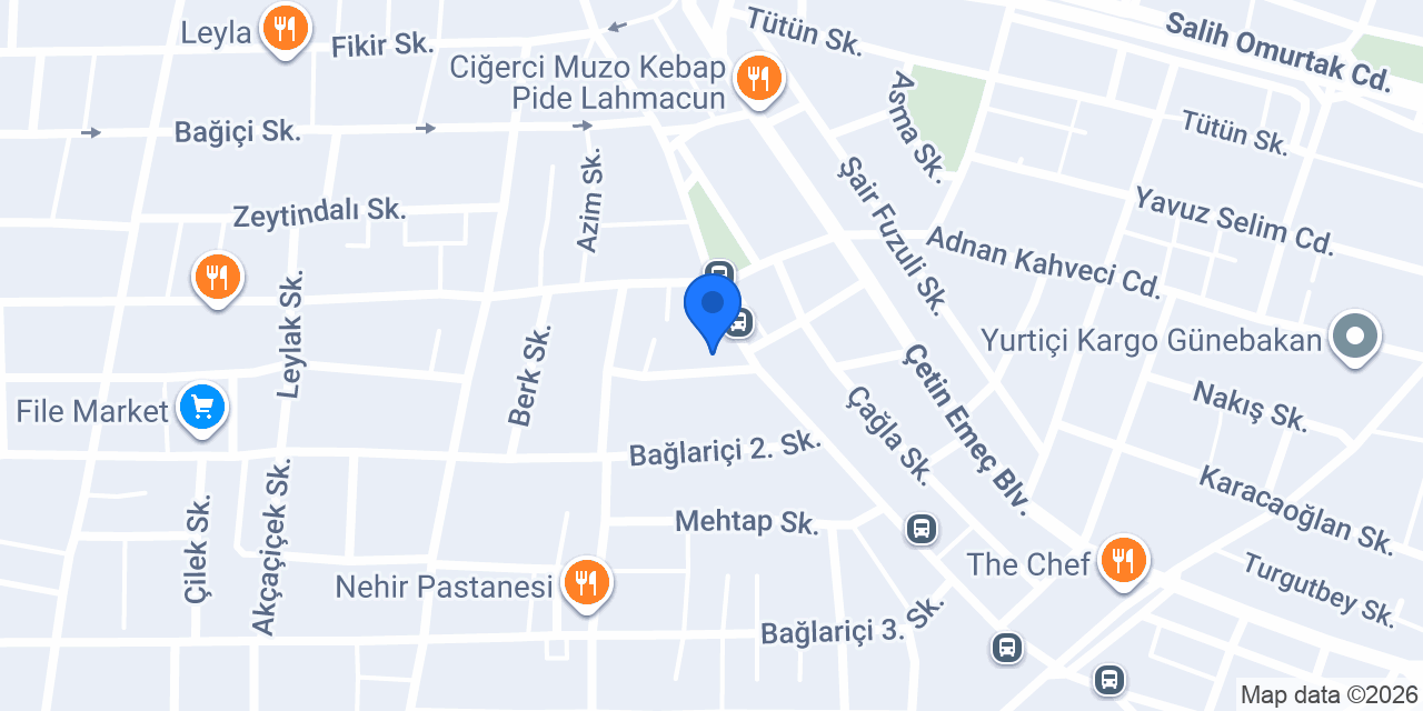 Gülhan Kitabevi konumu