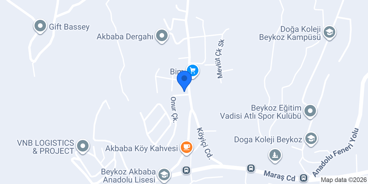 Akbaba Huzur Kiraathanesi konumu
