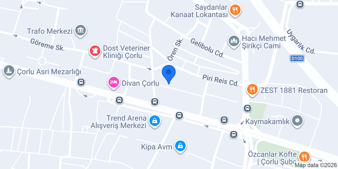 Çorlu Arabuluculuk Merkezi konumu