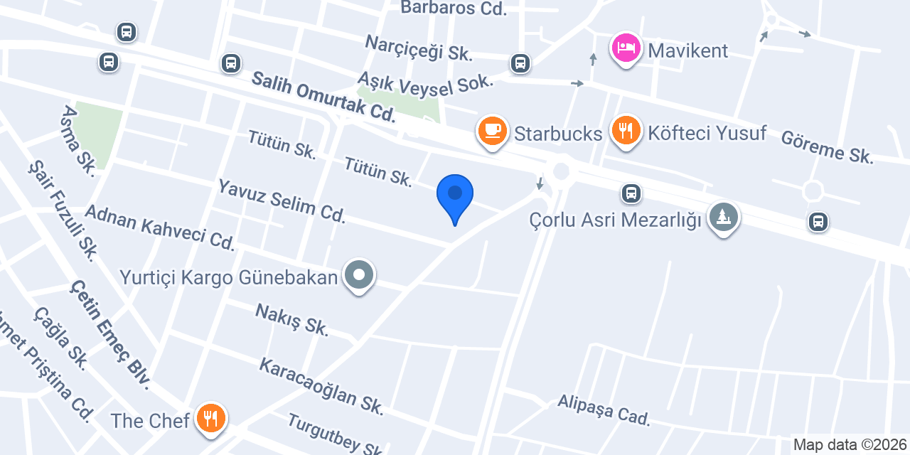 Kumsal Tekel Market Çorlu konumu