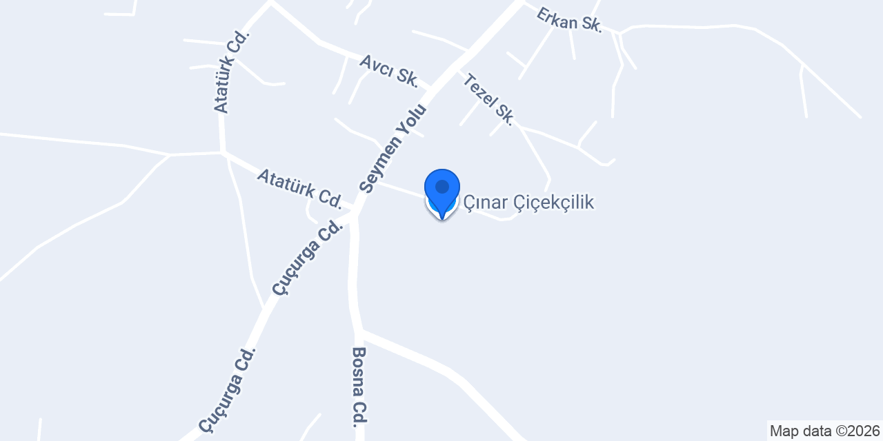 Çınar Çiçekçilik konumu
