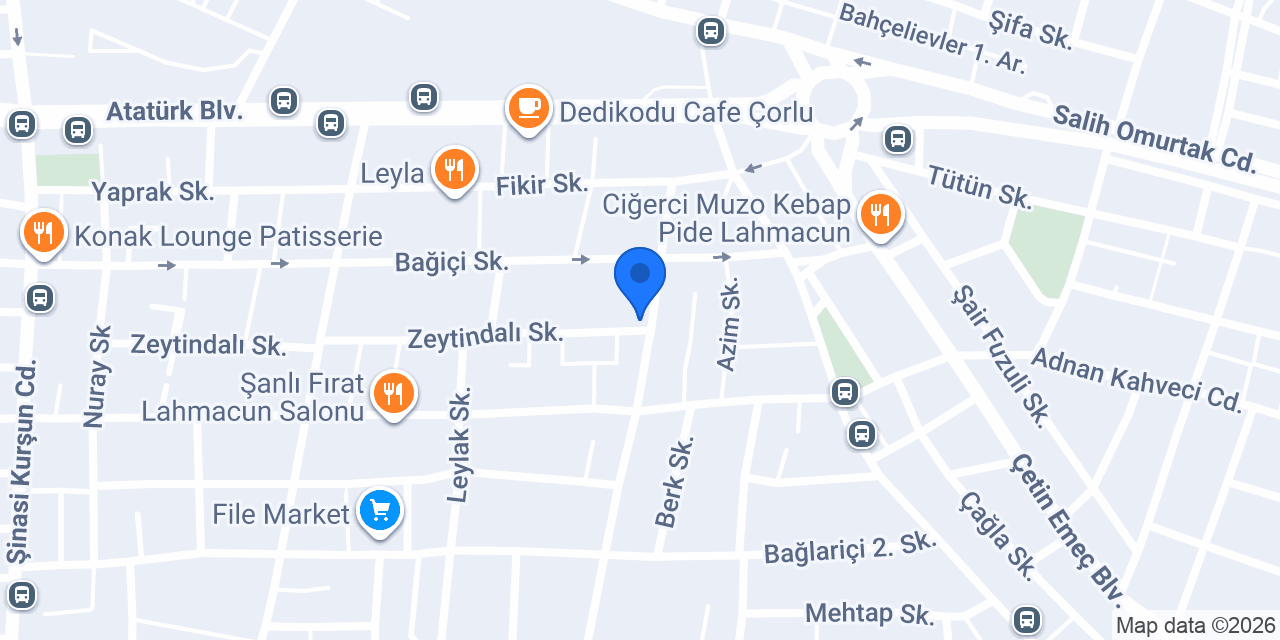 Çorlu Enerji Sistemleri konumu