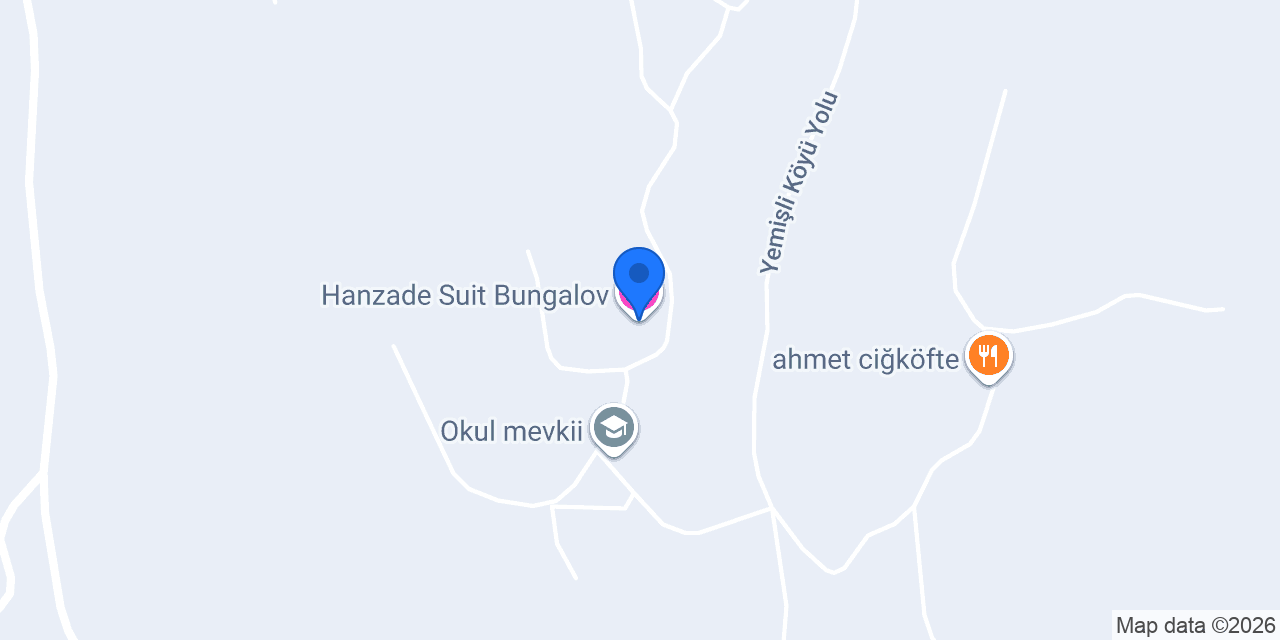 Hanzade Suit Bungalov konumu