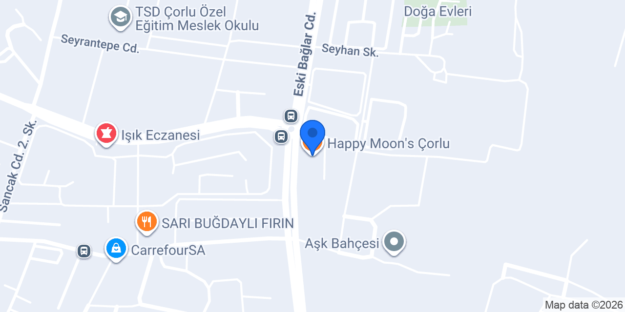 Happy Moon's Çorlu konumu