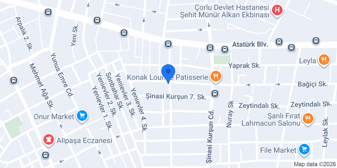 Çorlu Kolumbia SPA ve Mesaj Salonu konumu