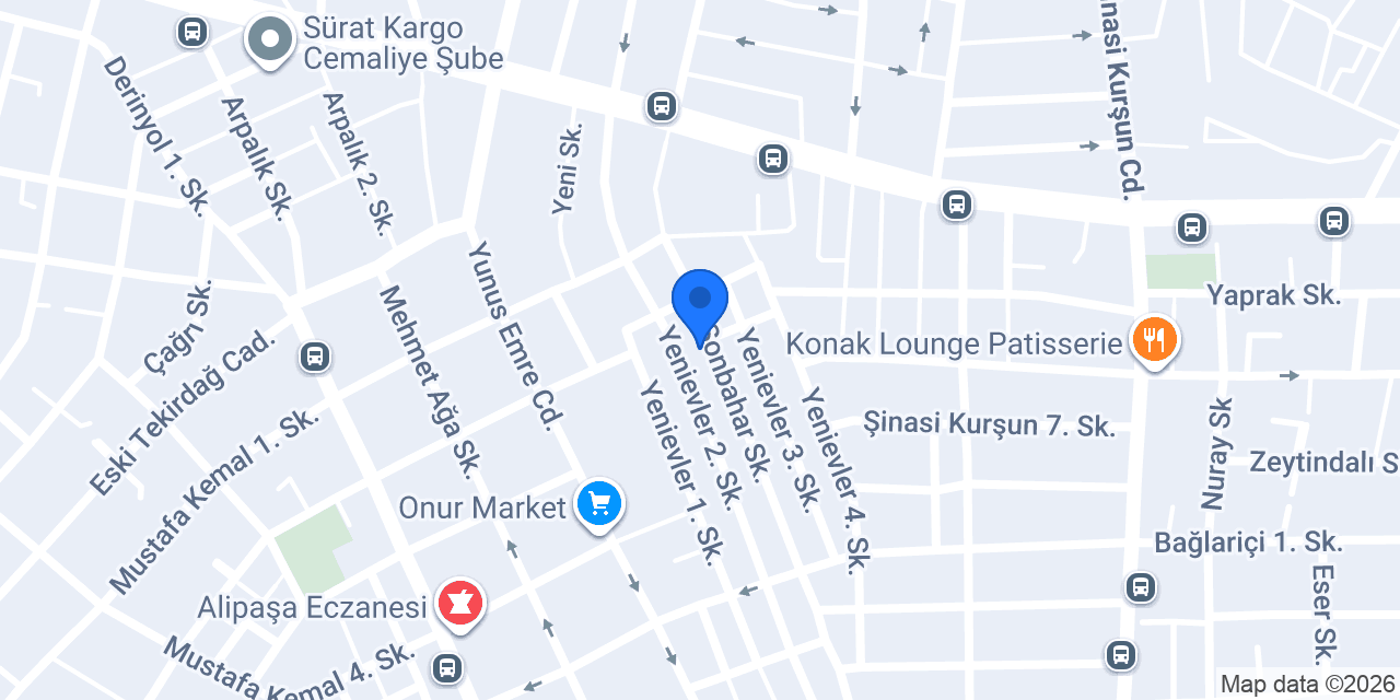 Çorlu Efsane Köfte&Tantuni konumu