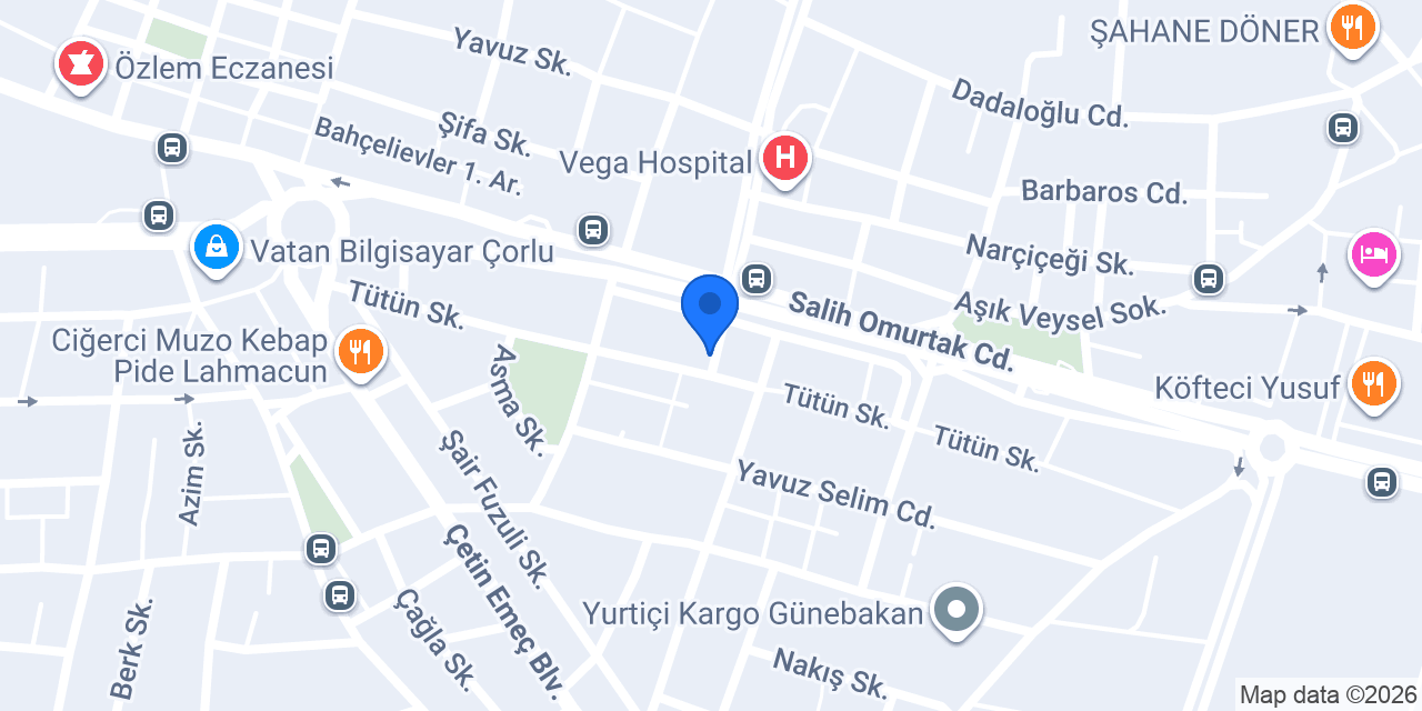 Newjoy çorlu konumu