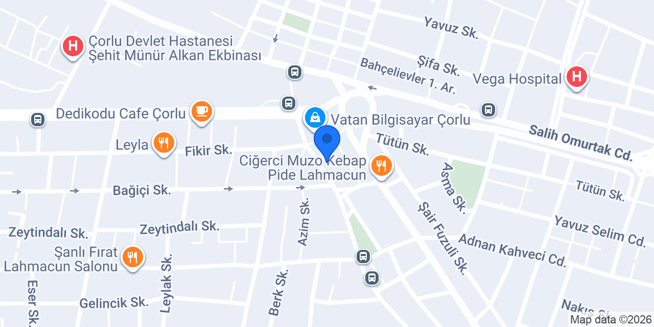Çetin Ofis Kırtasiye konumu