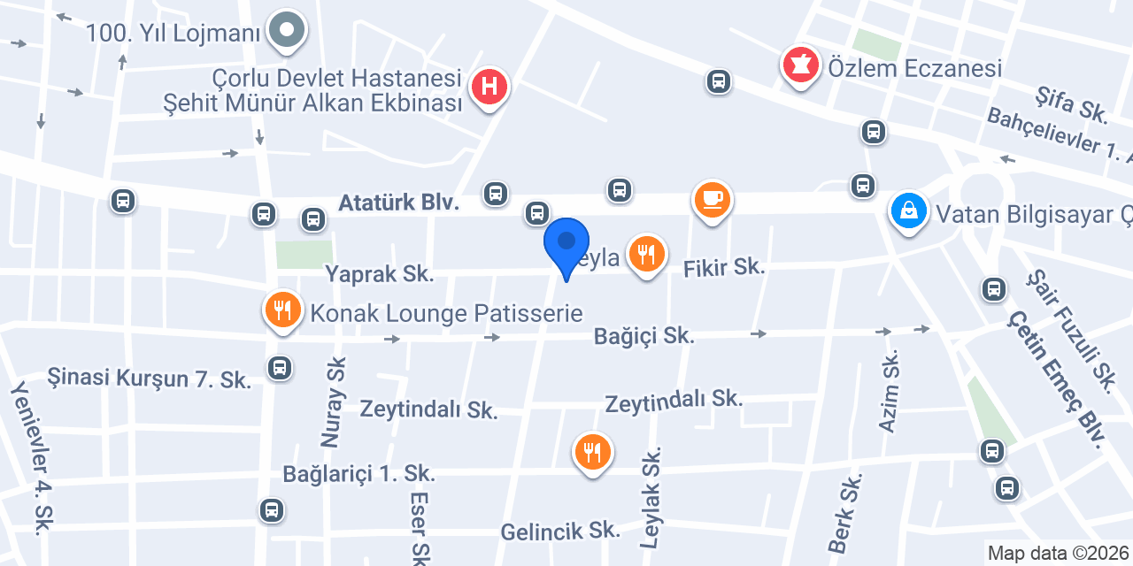 Aslı Çorlu Kız Konuk Evi konumu
