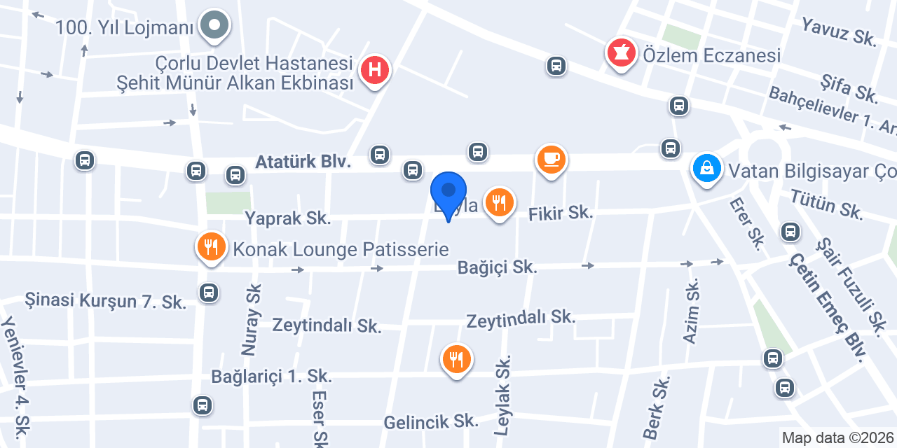 Çorlu Sanal Tur konumu