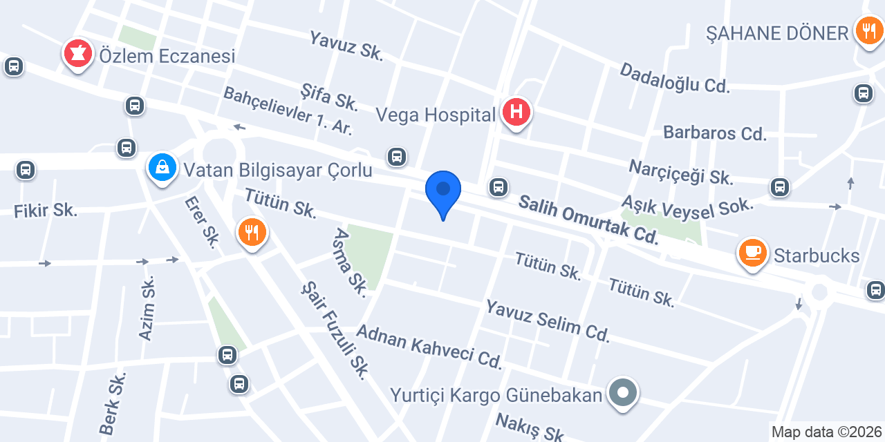Op. Dr. Kemal YILDIZ Muayenehanesi konumu