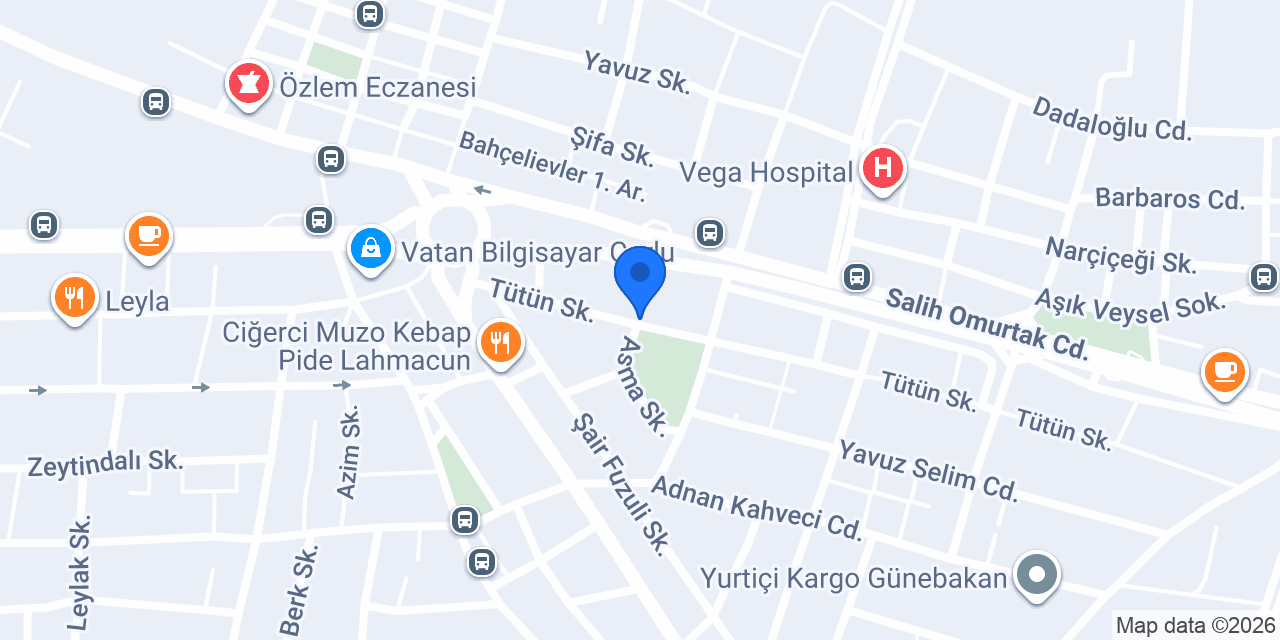 Merve Savaş Bayan Kuaförü konumu